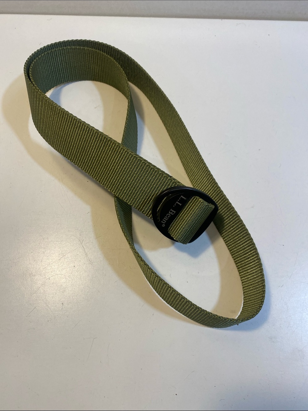 L.L. Bea Men's Olive Green Webbing Belt Sz XL